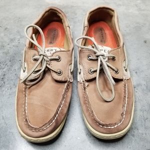 SPERRY | Top Sider Boat Shoe Tan Brown Plaid